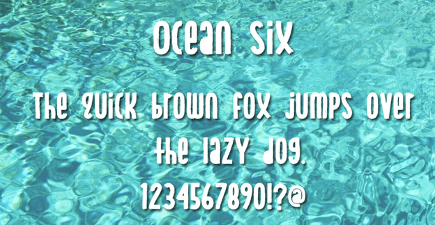 Fuente gratuita - Ocean Six