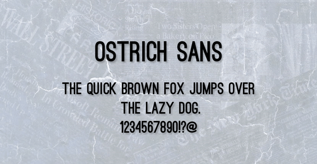 Fuente gratis - Ostrich Sans