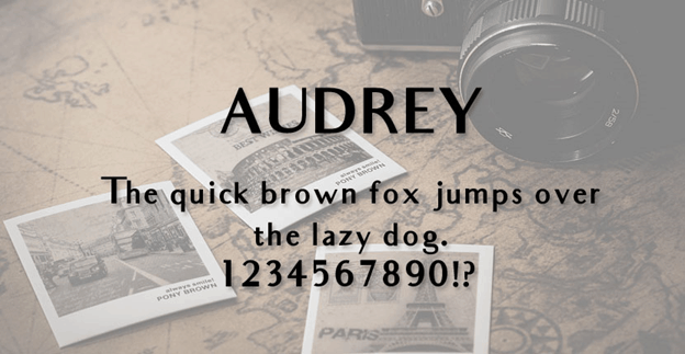 Fuente gratis - Audrey