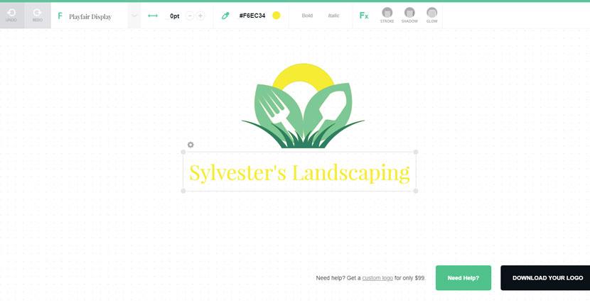 GraphicSprings screenshot - editor ng logo