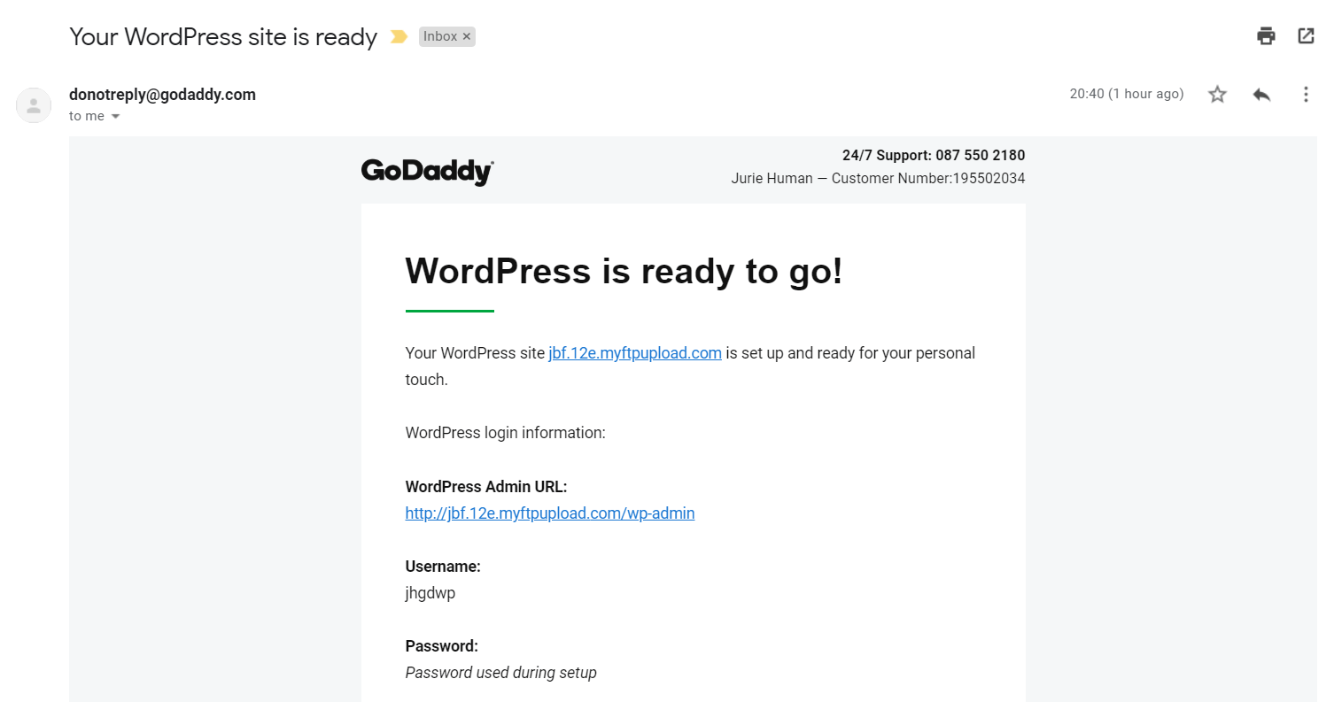 วิธีเชื่อมต่อโดเมนและติดตั้ง WordPress บน GoDaddy-image11